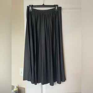 Faux leather Black Women's Skirt